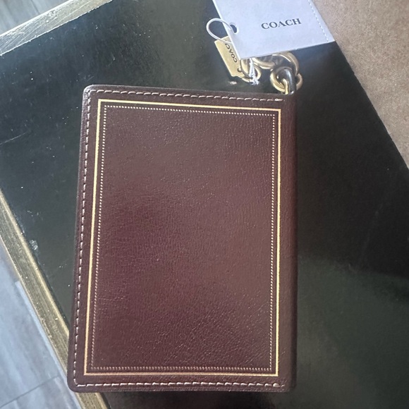 Coach Brown Book Keychain Bag Charm - Picture 4 of 4